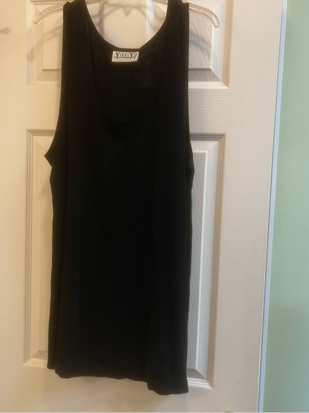 Vikki Vi Black Ribbed Tank.   (116)